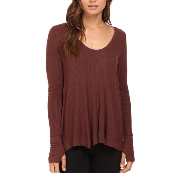 Free People Tops - NWOT Free People Oversized Malibu Thermal Top